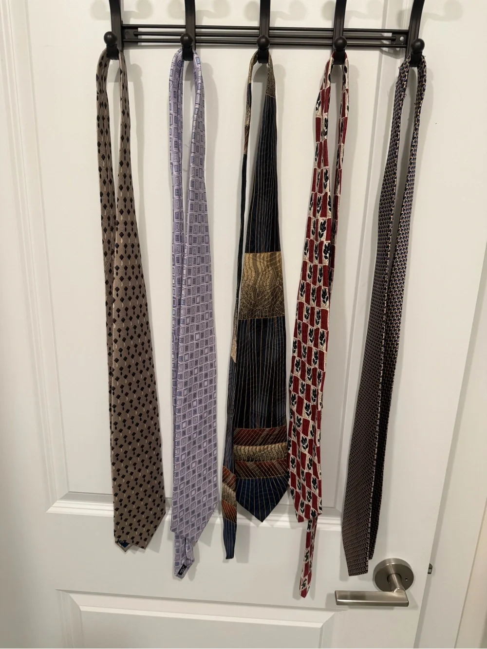 Men's Necktie - Assorted Patterns in Brown, Lavender, Navy, Red